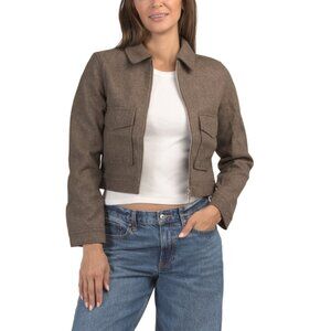 LOVE TREE Brown Zip Jacket